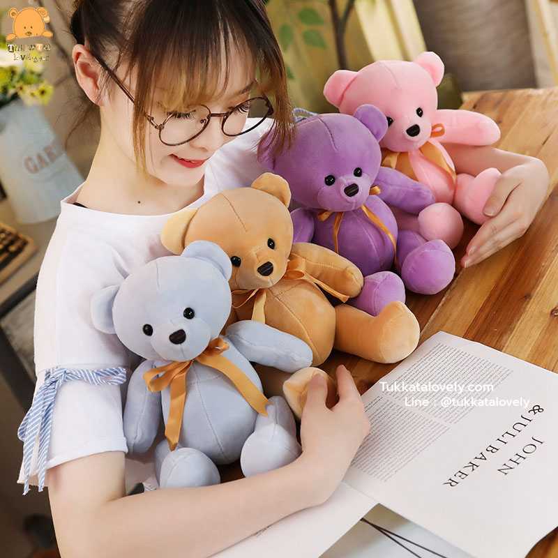 ตุ๊กตาหมีเท็ดดี้พาสเทล 20cm.