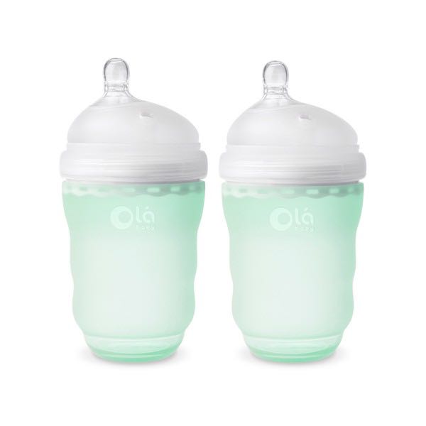 ขวดนม Olababy ขนาด 8 ออนซ์ แพ็คคู่ (2 ขวด) พร้อมจุกสำหรับ 3 เดือนขึ้นไป