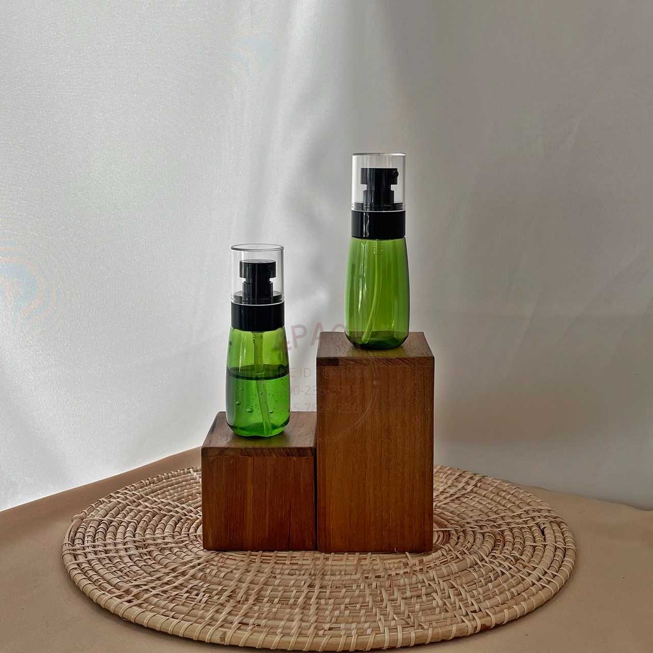 ขวดพลาสติกPET ขนาด60ml +หัวปั๊มเซรั่ม รุ่นUPG