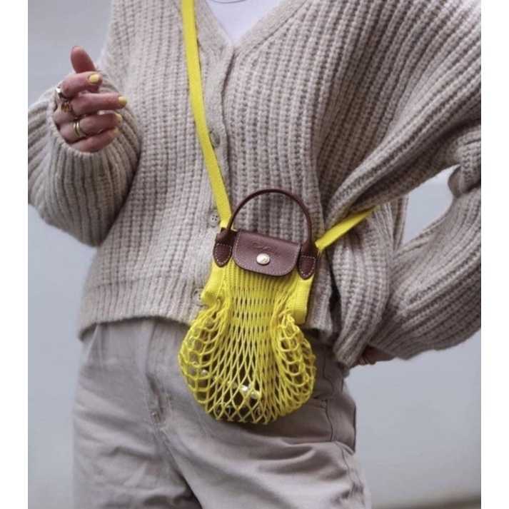 (พร้อมส่ง) Longchamp Le Pliage XS สี lemon
