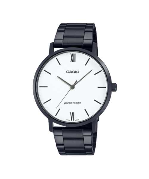 CASIO นาฬิกาคาสิโอ พร้อมส่ง นาฬิกาข้อมือ นาฬิกาของแท้ ประกันศูนย์ CMG 1 ปี รุ่น MTP-VT01B-7B