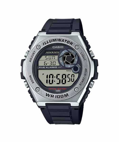 CASIO นาฬิกาคาสิโอ พร้อมส่ง นาฬิกาข้อมือ นาฬิกาของแท้ ประกันศูนย์ CMG 1 ปี รุ่น MWD-100H-1A
