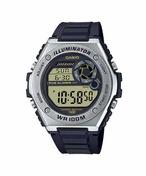 CASIO นาฬิกาคาสิโอ พร้อมส่ง นาฬิกาข้อมือ นาฬิกาของแท้ ประกันศูนย์ CMG 1 ปี รุ่น MWD-100H-9A