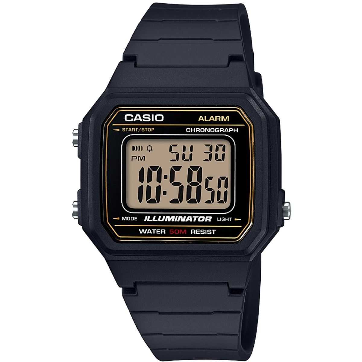 CASIO นาฬิกาคาสิโอ พร้อมส่ง นาฬิกาข้อมือ นาฬิกาของแท้ ประกันศูนย์ CMG 1 ปี รุ่น W-217H-9A
