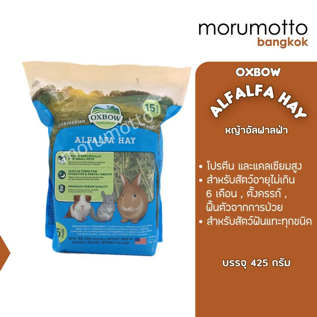 OXBOW Alfalfa Hays หญ้าอัลฟาฟ่า สำหรับกระต่าย แกสบี้ ชินชิล่า อายุไม่เกิน6เดือน