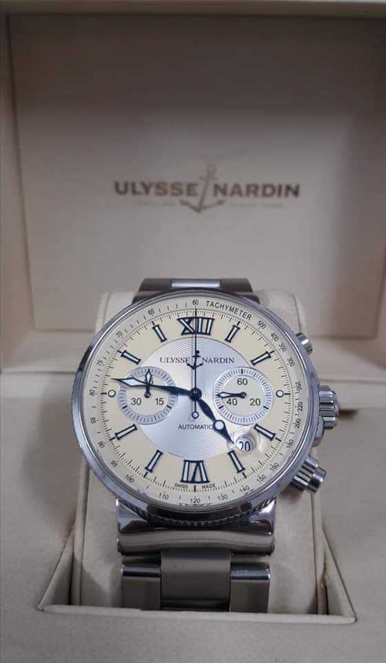 ✨นาฬิกา ยี่ห้อ ULYSSE  NARDIN  รุ่นเก่า หายากมาก พร้อมใช้งาน เดิมๆ พร้อมกล่อง รับประกันแท้