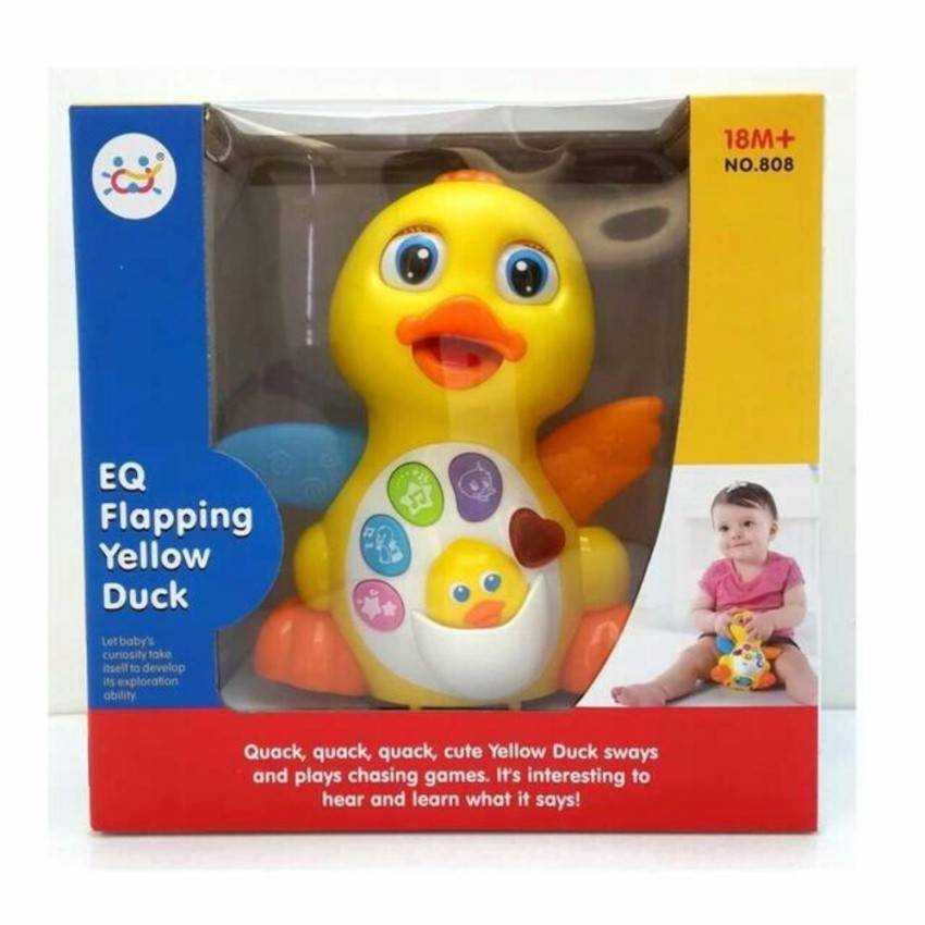 D Kids EQ Flapping Yellow Duck ของเล่นเสริมพัฒนาการ เจ้าเป็ดน้อยเต้นดุ๊กดิ๊ก (Hola)