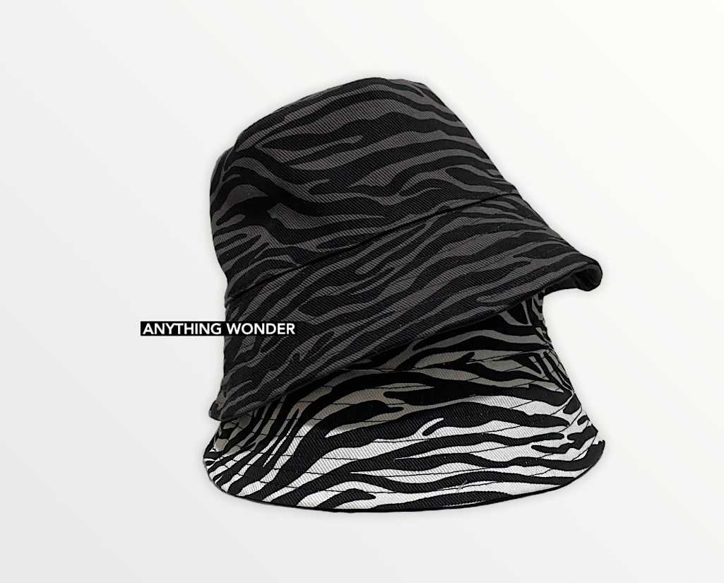 Zebra Bucket Hat H018 หมวกบัคเก็ตลายม้าลาย