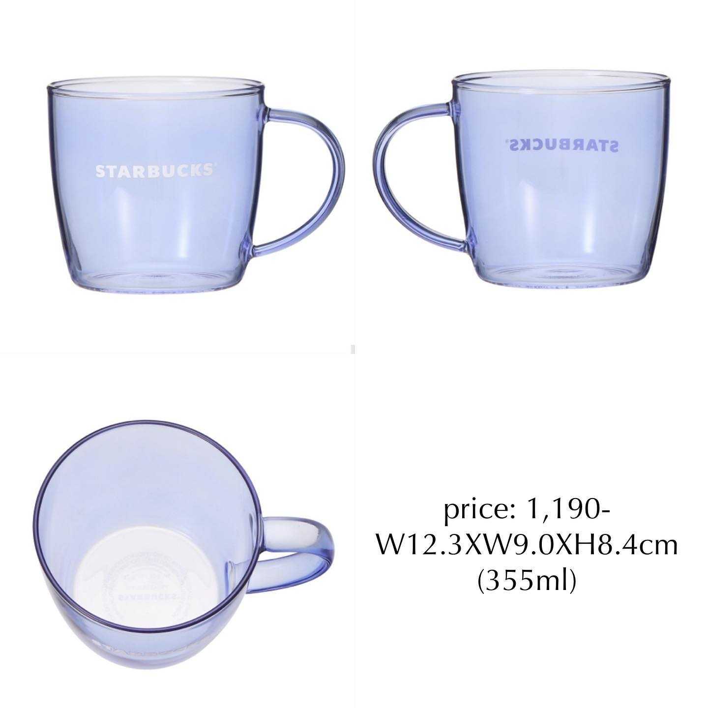 ♡starbucks japan heat resistant glass mug (355ml)