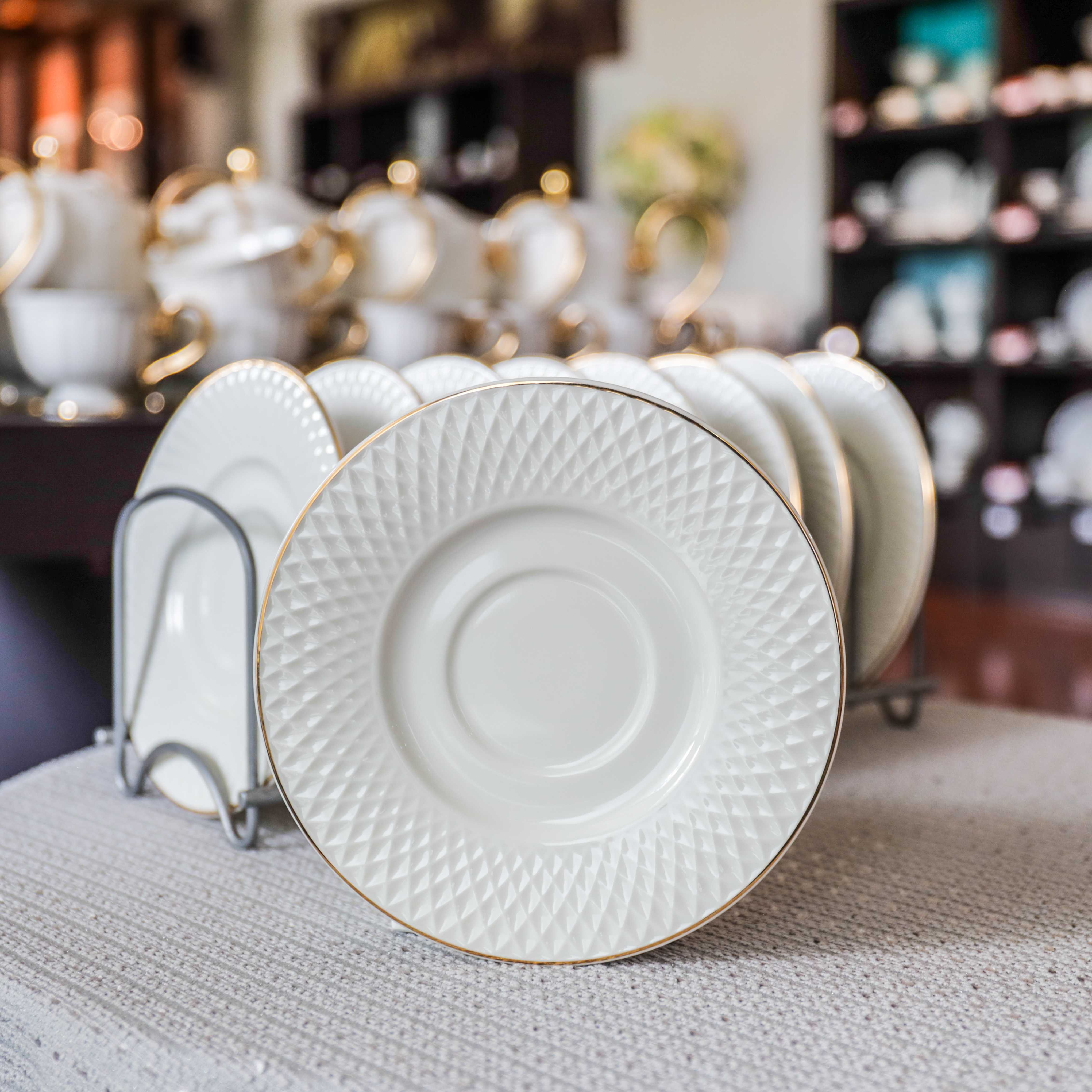 จานรองแก้วกาแฟ 16 ซม. E’clat Gold