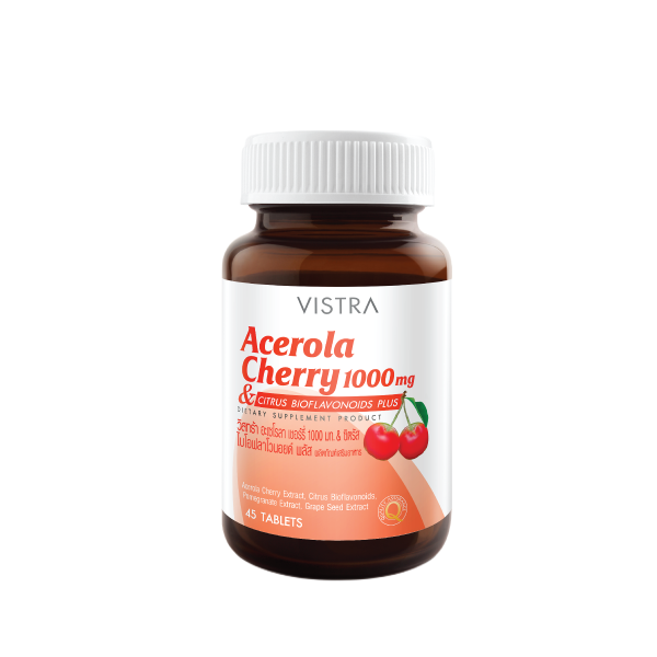 VISTRA Acerola Cherry 1000 mg 60'S ขวดกลาง