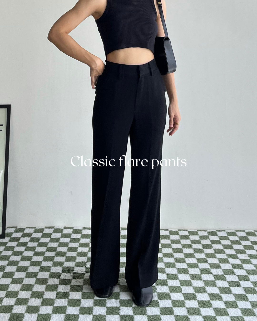 Classic Flare Pants - Black