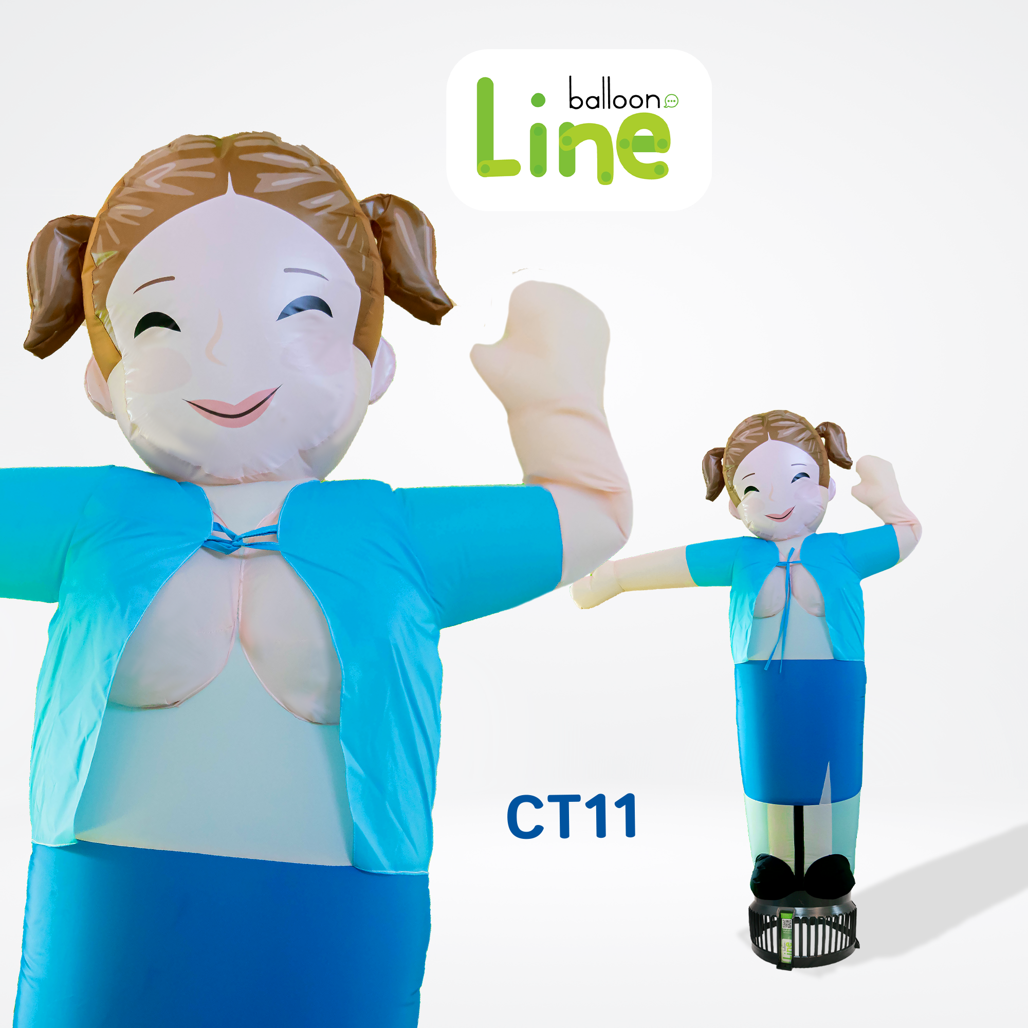 CT11 ท่อผ้าตุ๊กตายายจ๋า โบกเรียกลูกค้าเข้าร้าน