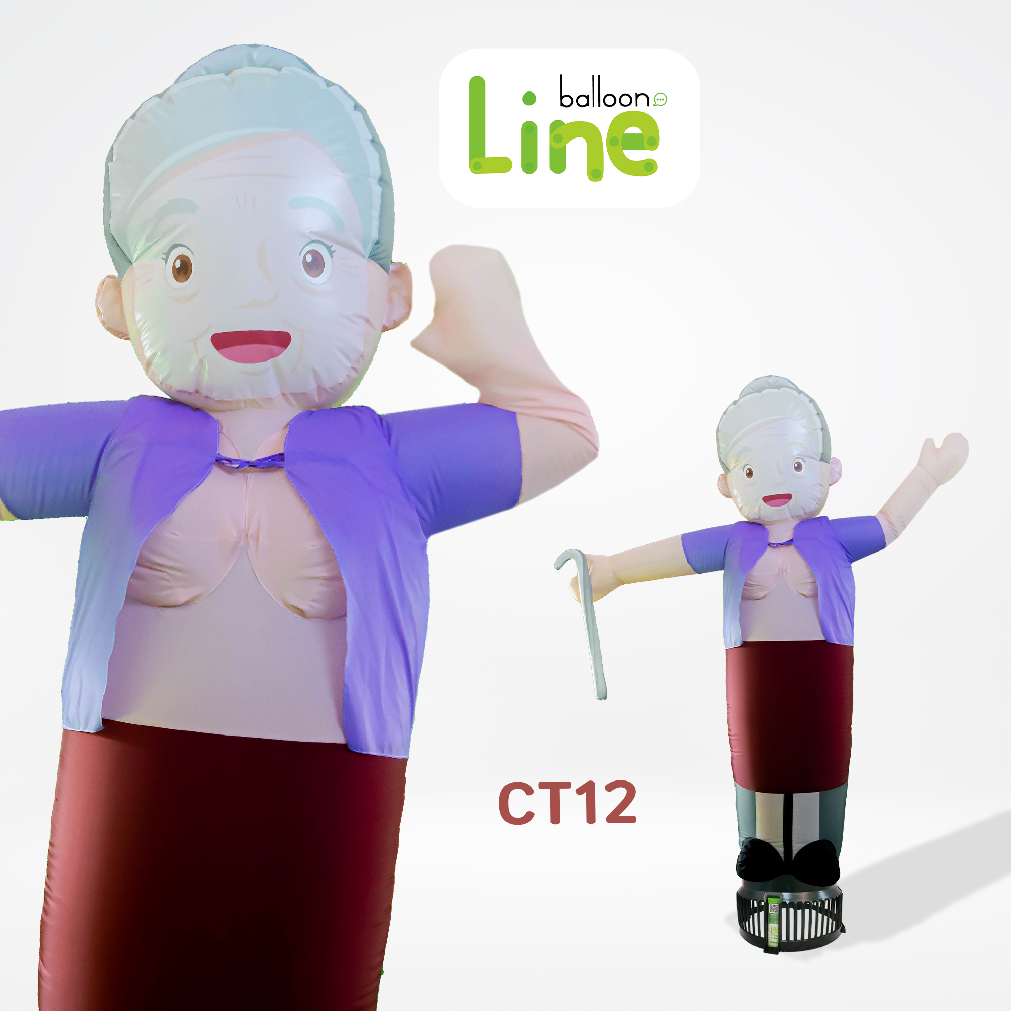CT12 ท่อผ้าตุ๊กตายายมาเเล้ว โบกเรียกลูกค้า