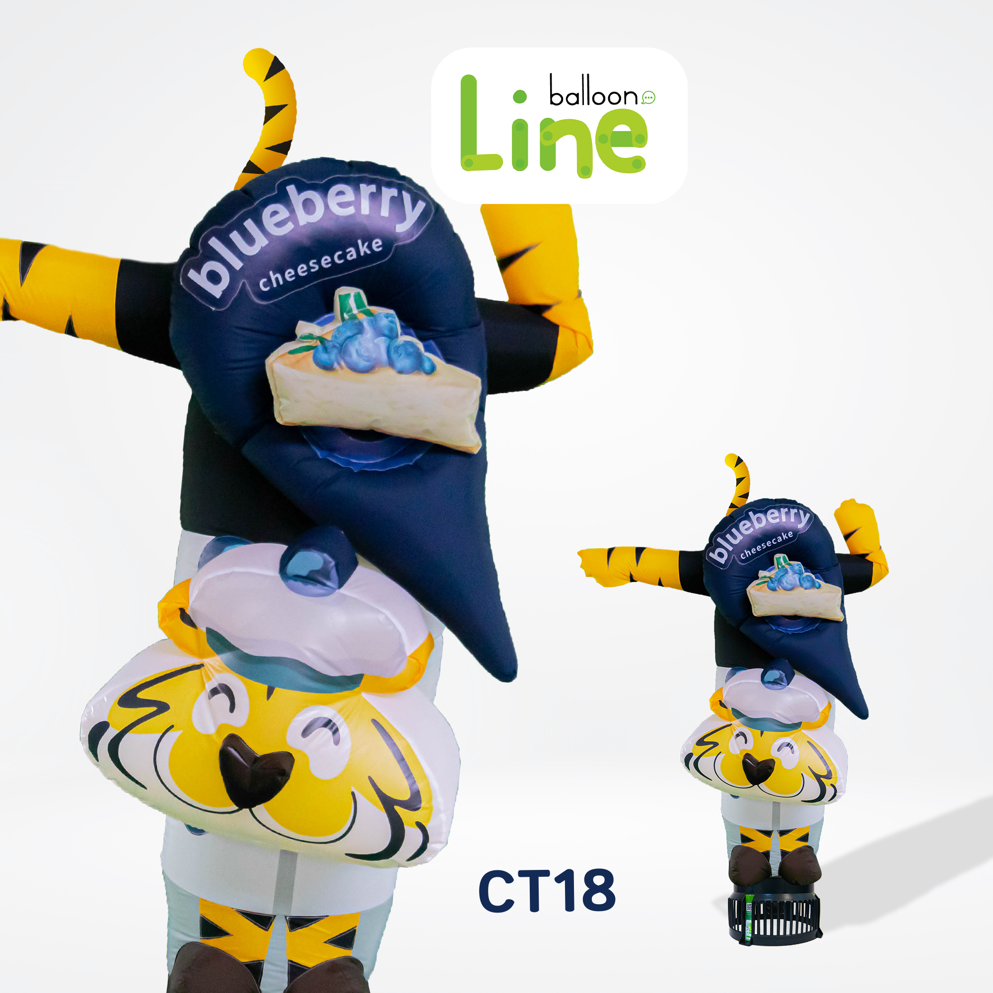 CT18 ท่อผ้าตุ๊กตาคัพเค้ก โบกเรียกลูกค้าเข้าร้าน
