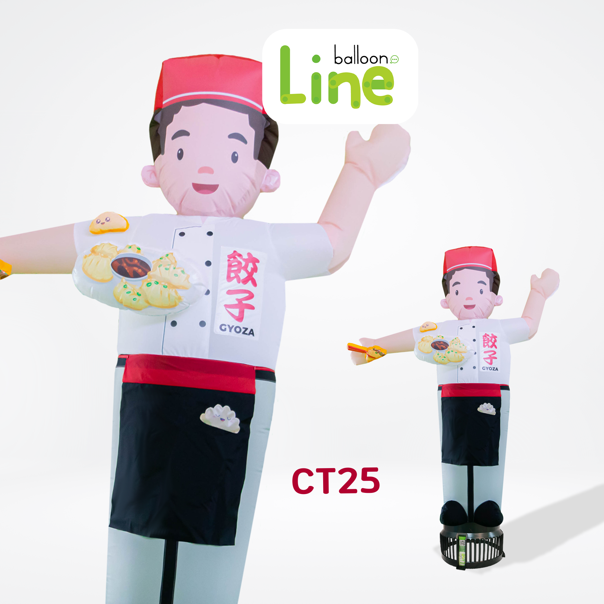 CT25 ท่อผ้าตุ๊กตาเกี๋ยวซ่า โบกเรียกลูกค้าเข้าร้าน
