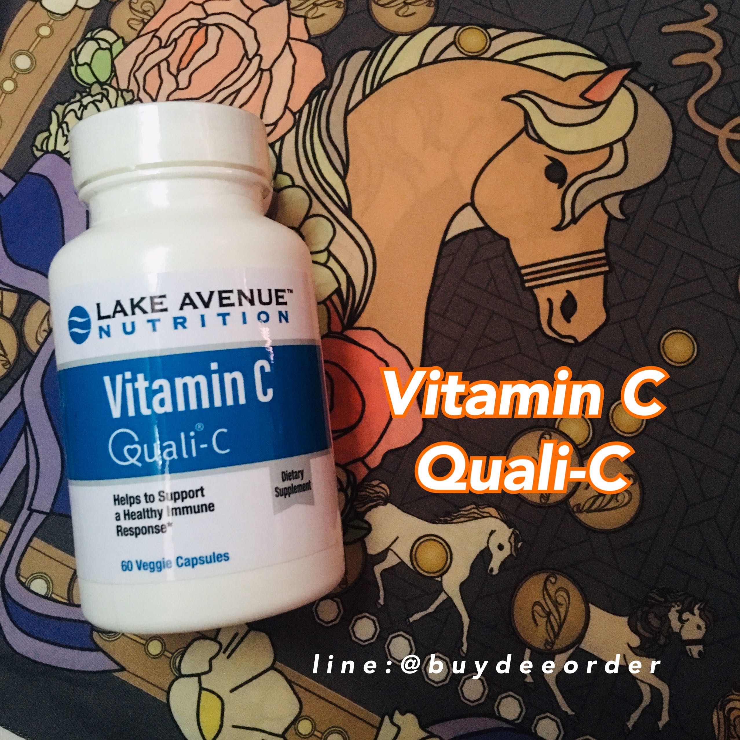 Lake Avenue Nutrition Vitamin C (Quali-C) 1000 mg 60 veggie capsules (วิตามินซี)