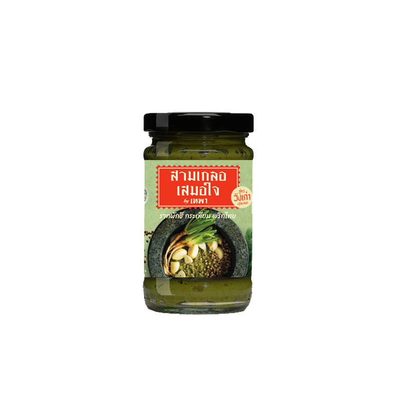 TEPA สามเกลอเสมอใจ 95 กรัม (Coriander Roots Thai Trio Paste  95 g.)
