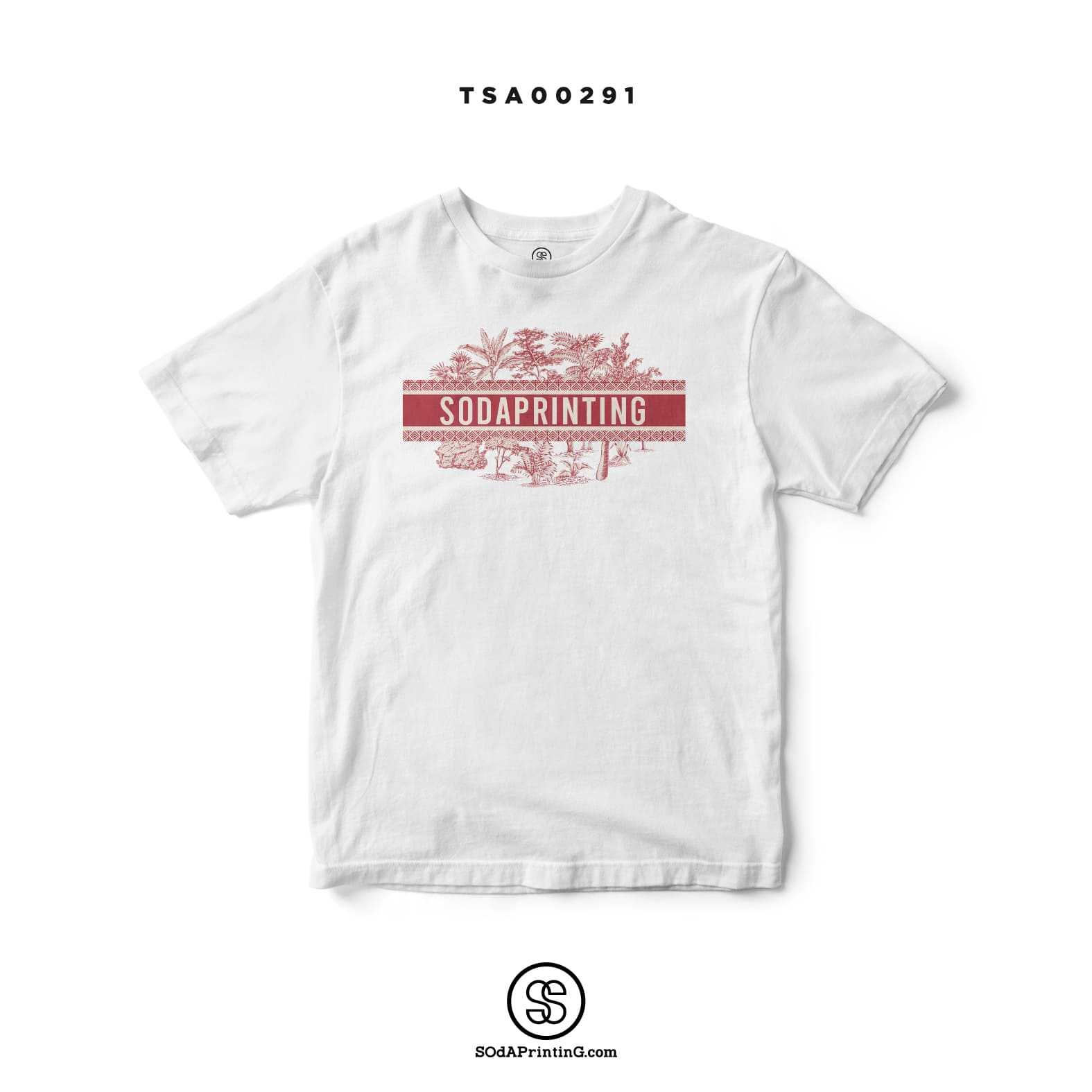 เสื้อ SOdA FOREST ลายสีแดง TSA00291  #เสื้อยืด #SOdAtee