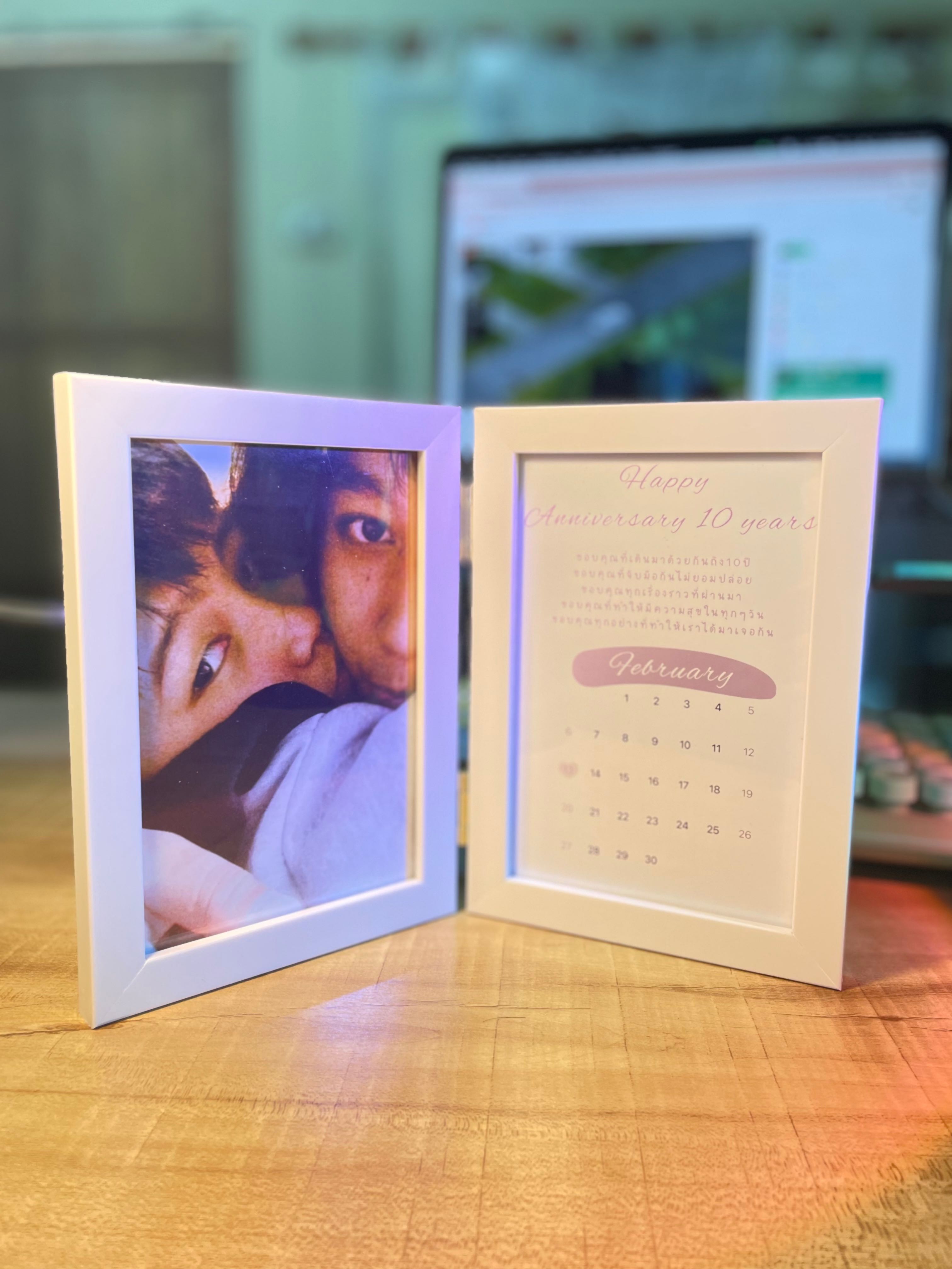 กรอบบานพับ 4x6 n. 💖 พร้อมภาพ 2 ใบ