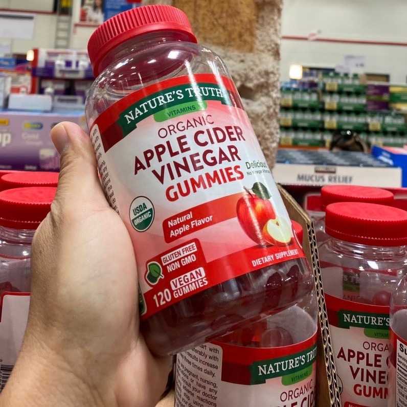 Nature's Truth Organic Apple Cider Vinegar 500mg (บรรจุ 120 gummies)    