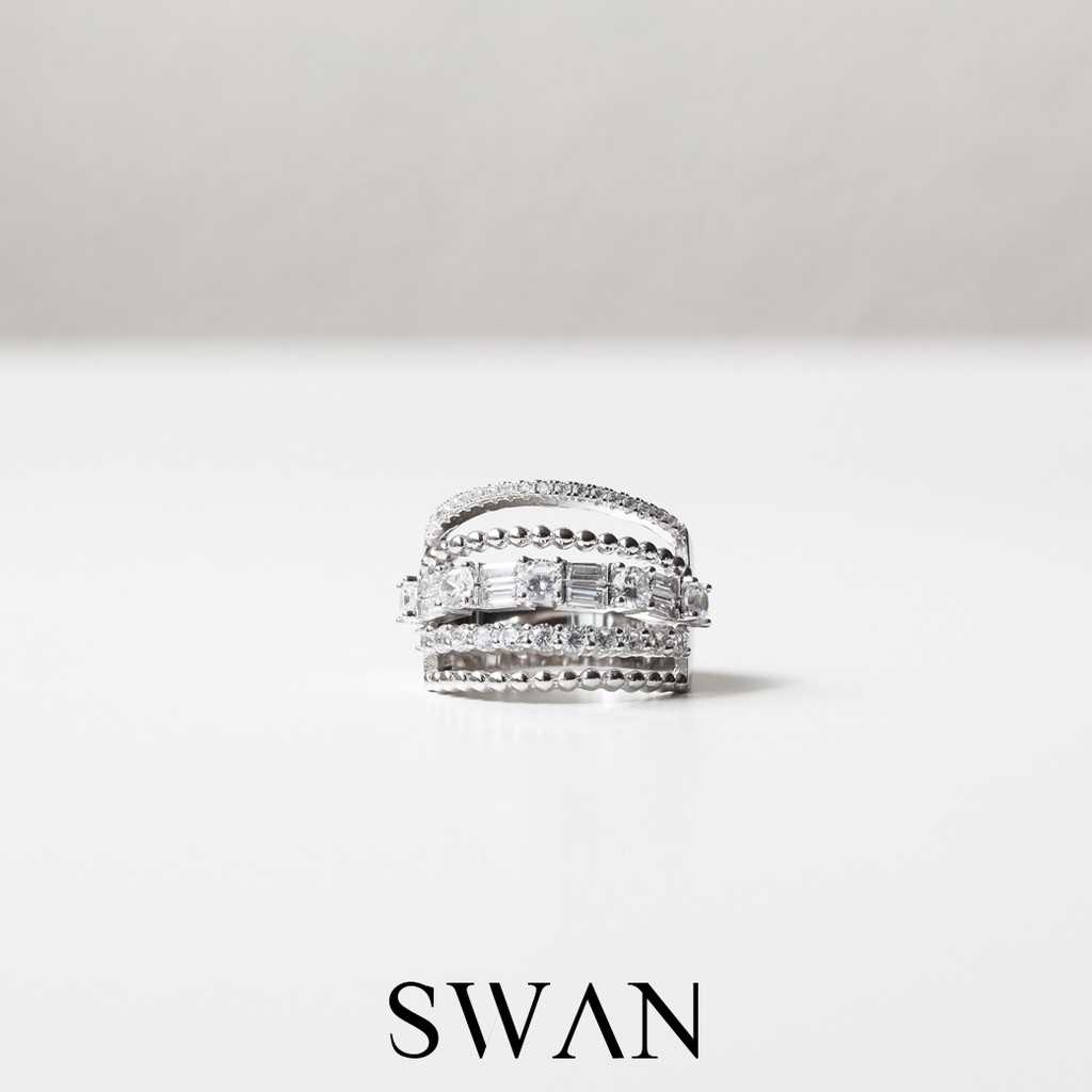 Diamond Curve Ring