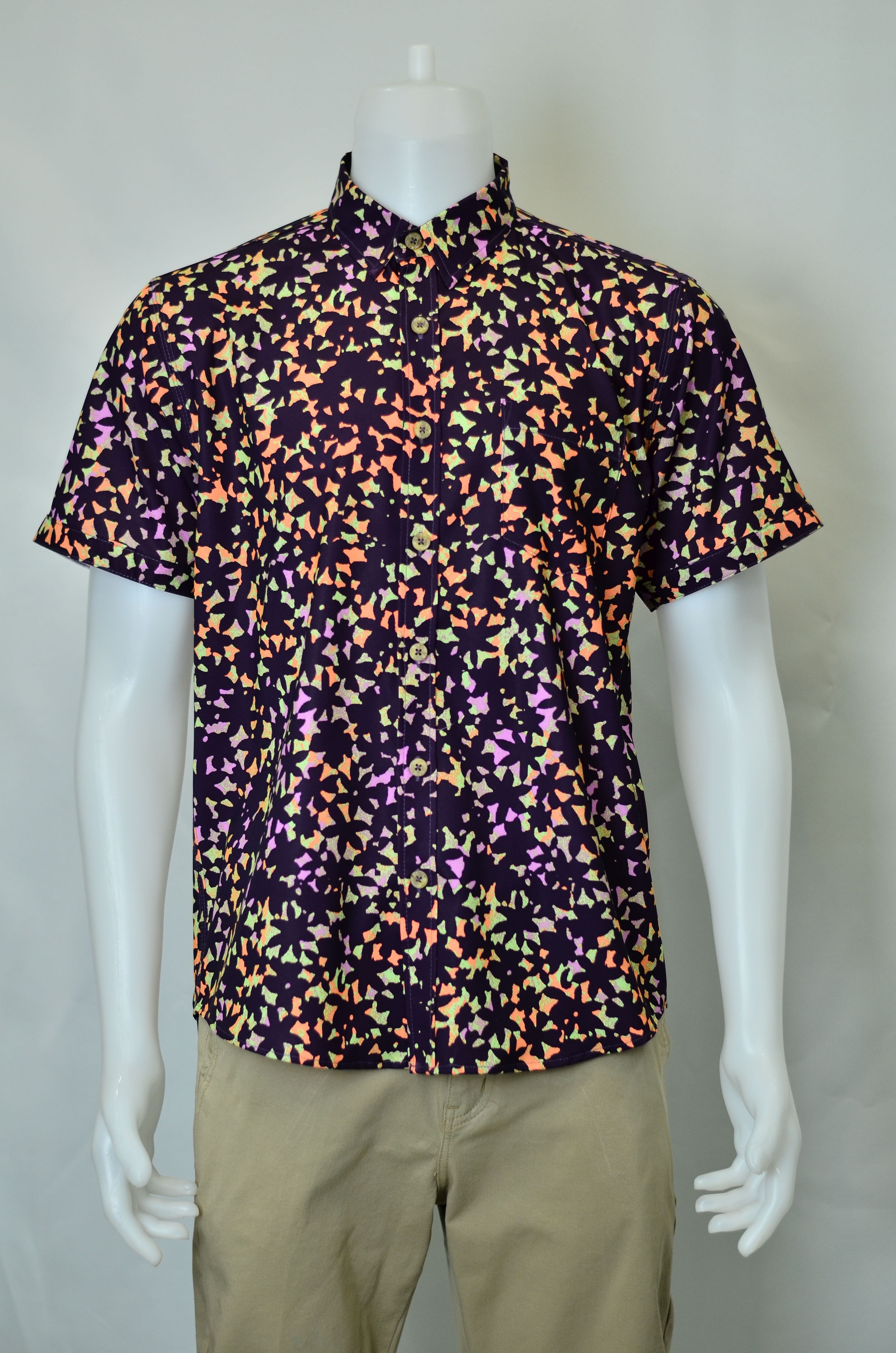 เสื้อ เสื้อเชิ้ตแขนสั้น เสื้อเชิ้ต เสื้อเชิ้ตunisex เสื้อฮาวาย shirt short sleeve