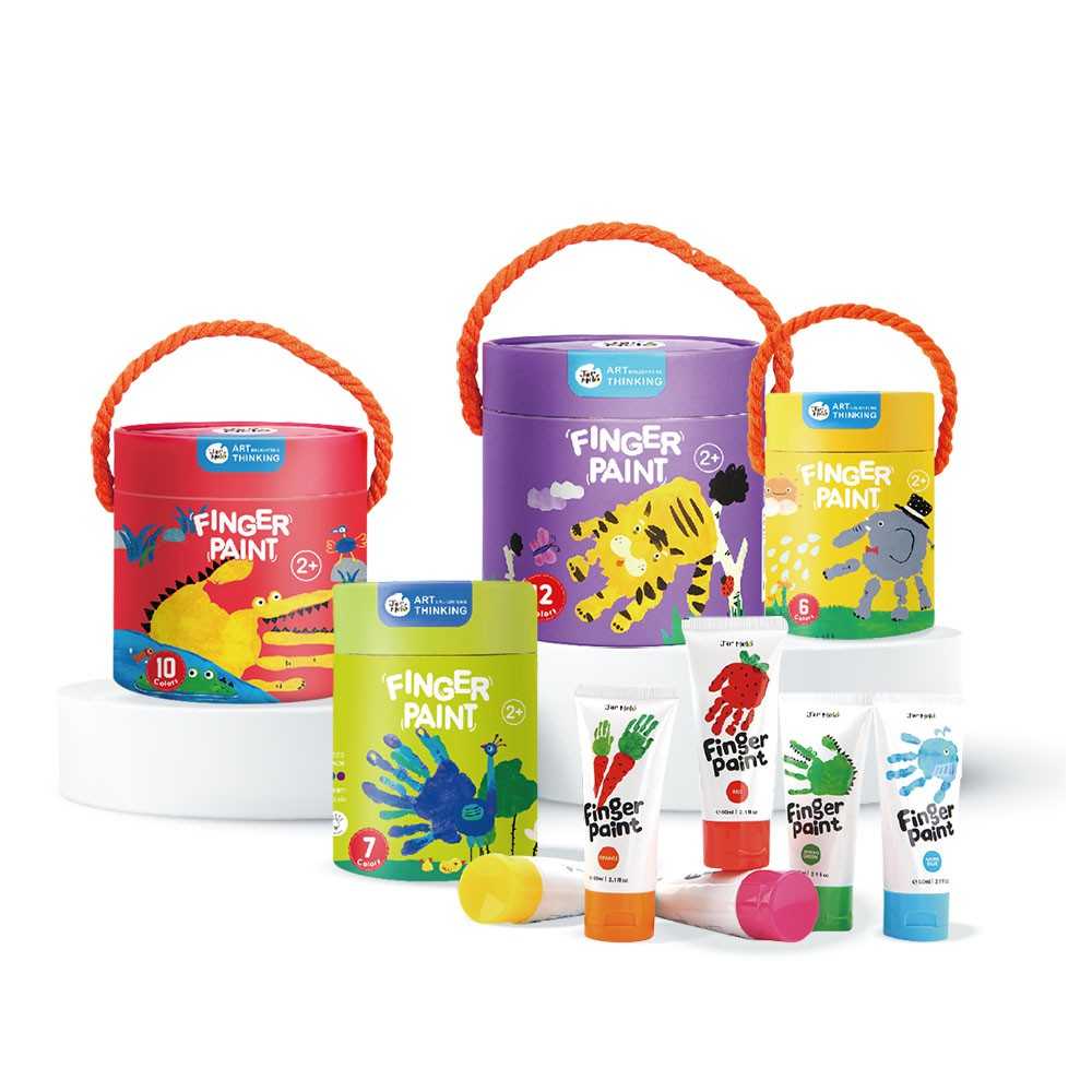 กล่องกลมโฉมใหม่ Finger Paint Set สีฟิงเกอร์เพ้นท์ปลอดสารพิษจากแบรนด์ Joan Miro