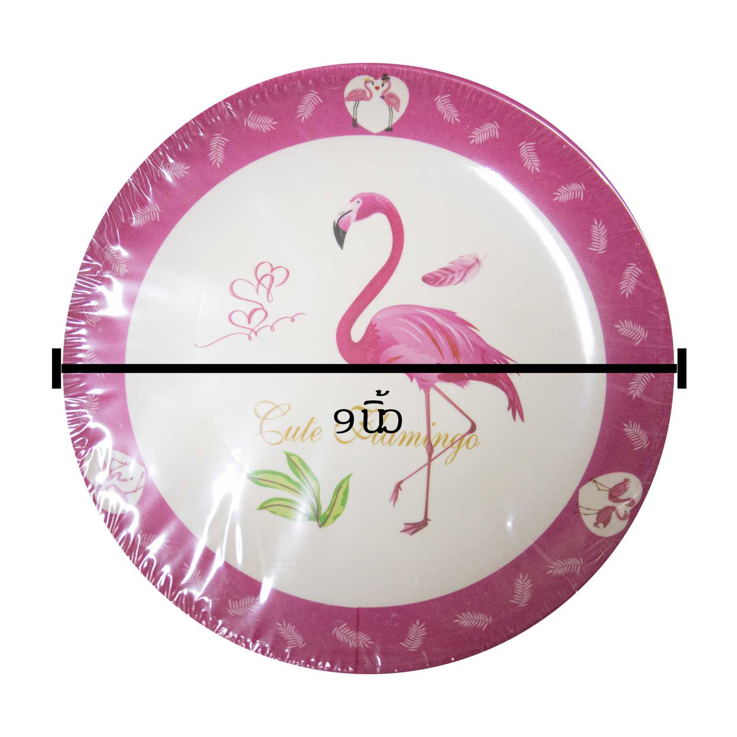 จานลายฟรามินโก้ 9 นิ้ว/โหล