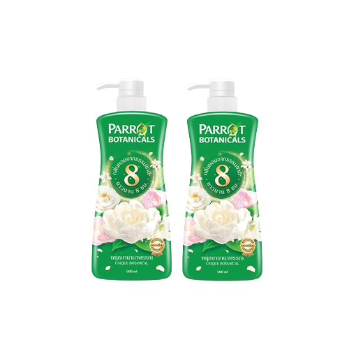 นกแก้ว พฤกษา  ครีมอาบน้ำกลิ่นหอมจากธรรมชาติ 500มล.x2ขวด  8851929012900 (01) ลดถึง 20/05/68
