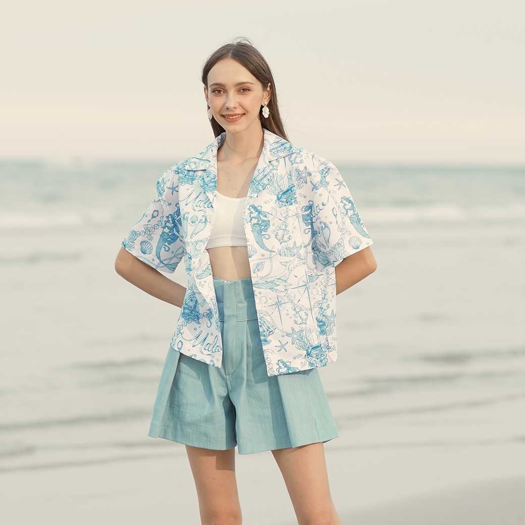 Endless Blues Shirt - Malabrand SS22 M35 เสื้อเชิ้ตผู้หญิง