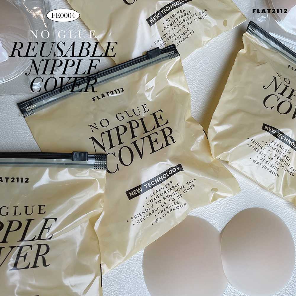 FE0004 : NO-GLUE Reusable Nipple Cover ซิลิโคนแปะจุก ไร้กาว ไร้ขอบ สูญญากาศ เกรดพรีเมี่ยม