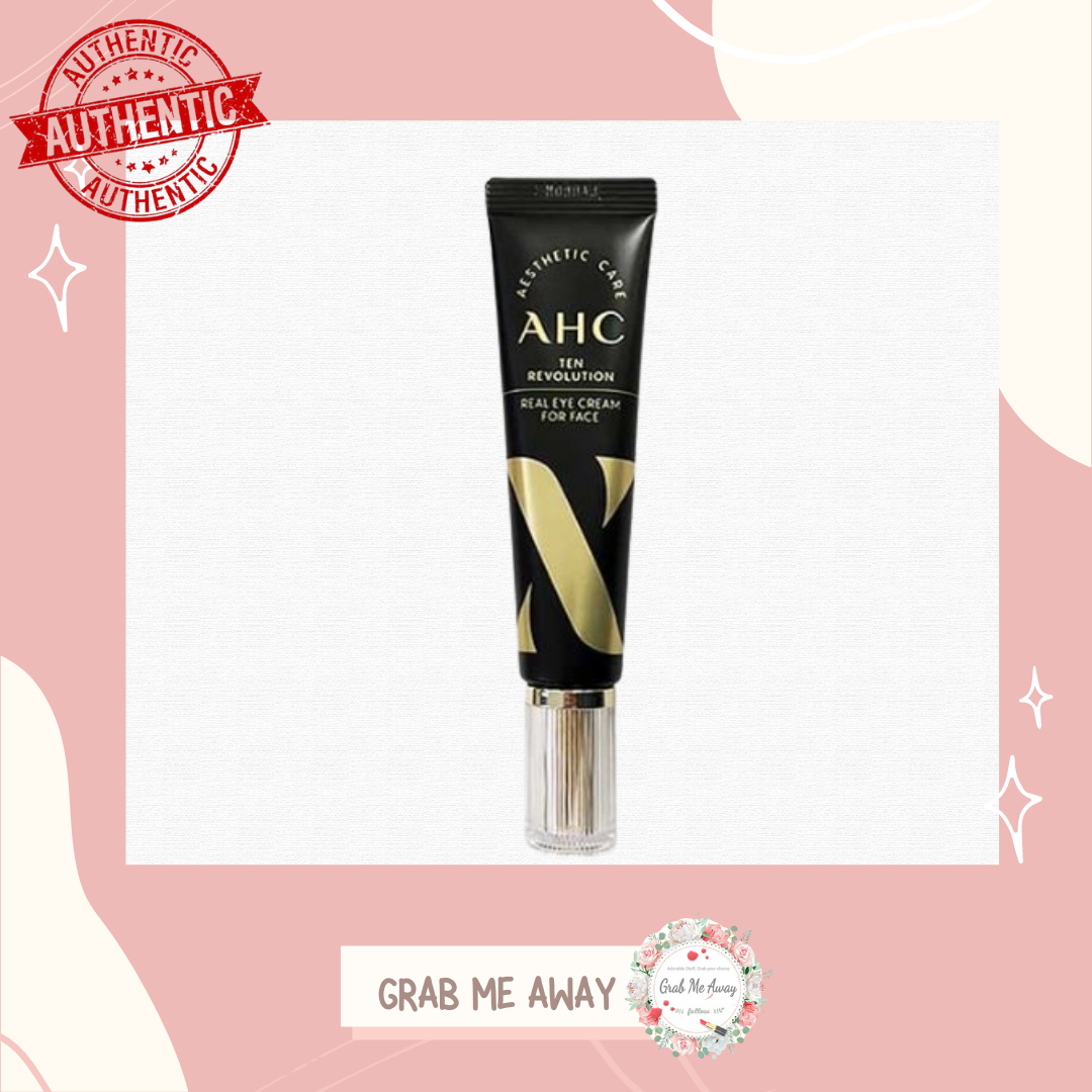 AHC Ageless Real Eye Cream For Face ลดริ้วรอยรอบดวงตา (สีดำ  สูตรใหม่)