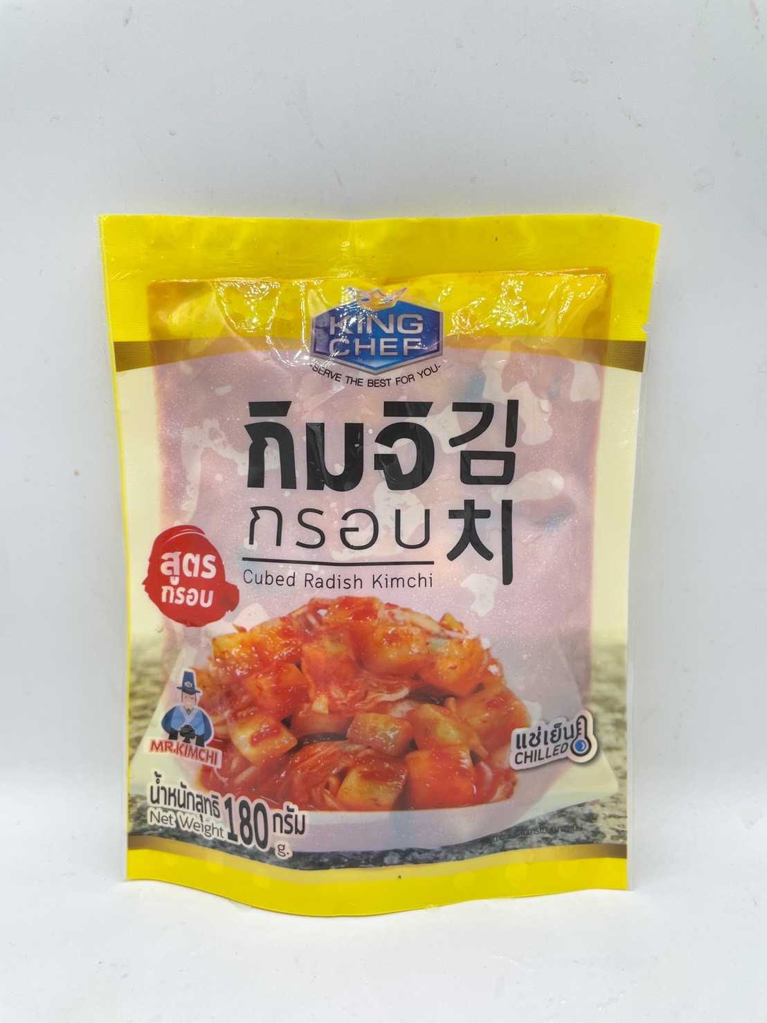 (คิงเชฟ) กิมจิ กรอบ 180 กรัม x 12 แพ็ค ( ส่ง 12+ 27.50 บาท )