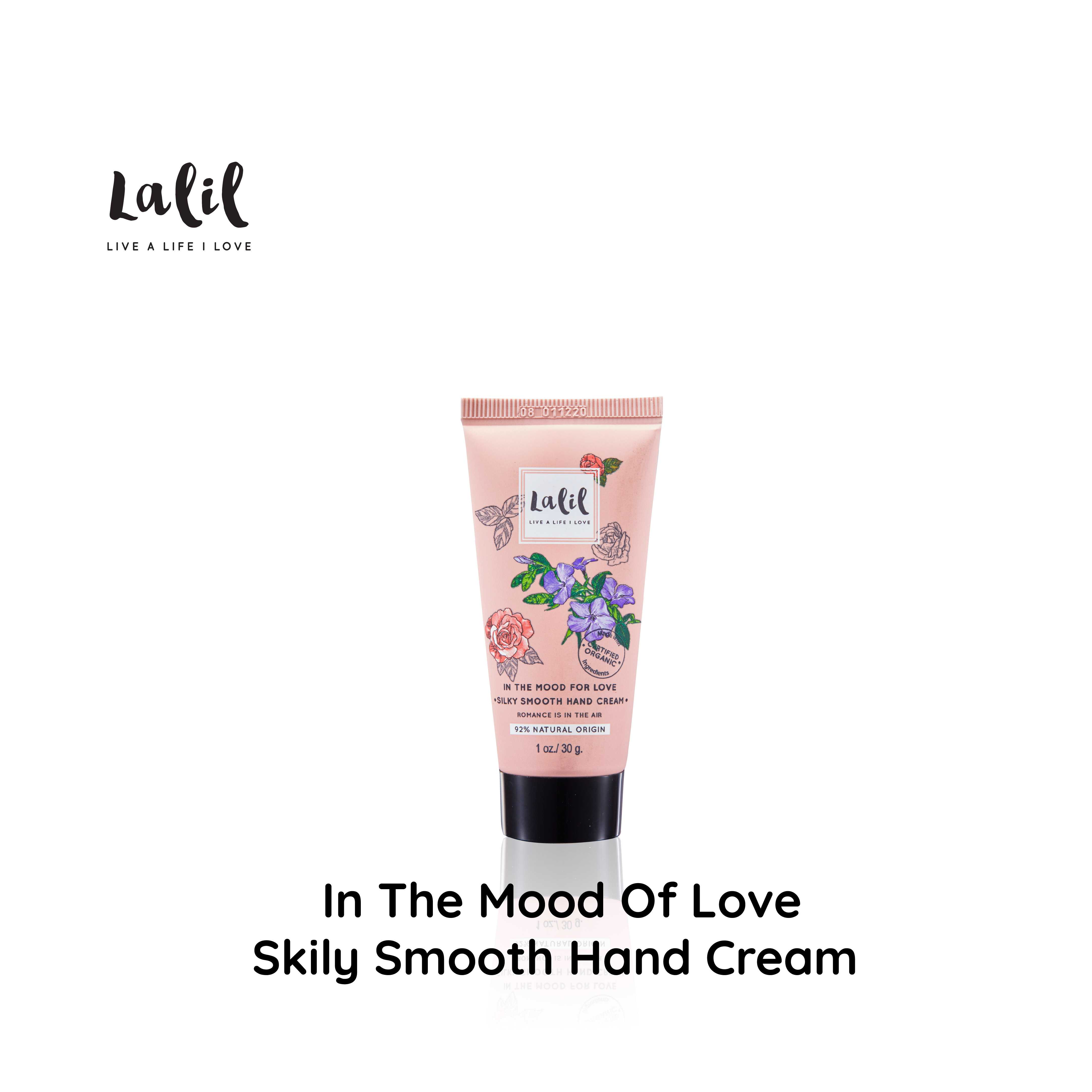 Lalil In the mood for love Silky Smooth Hand Cream (30 g.) ครีมทามือนุ่ม หอมกลีบกุหลาบ