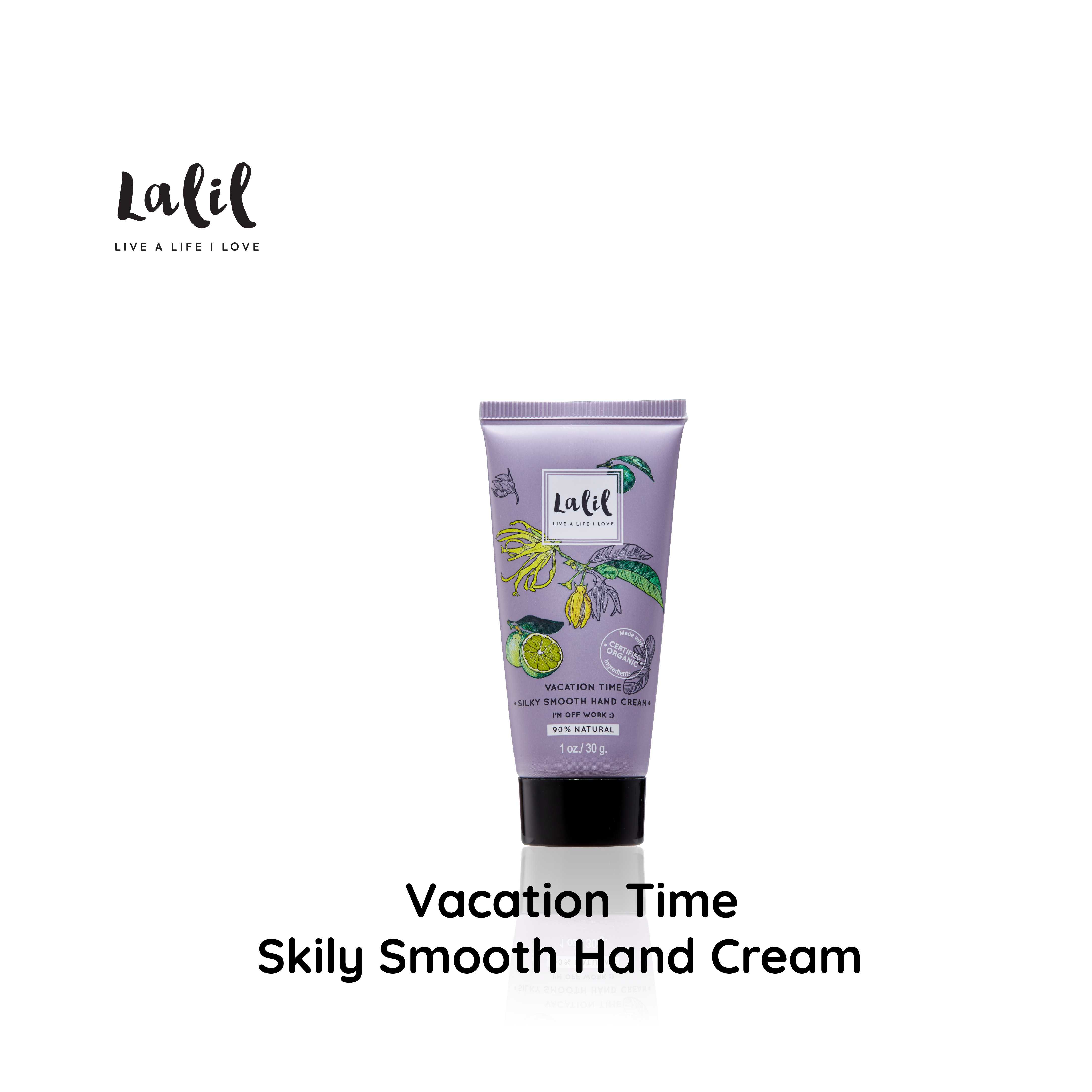 Lalil Vacation time Silky Smooth Hand Cream (30 g.) ครีมทามือนุ่ม หอมเย็น เบาสบาย