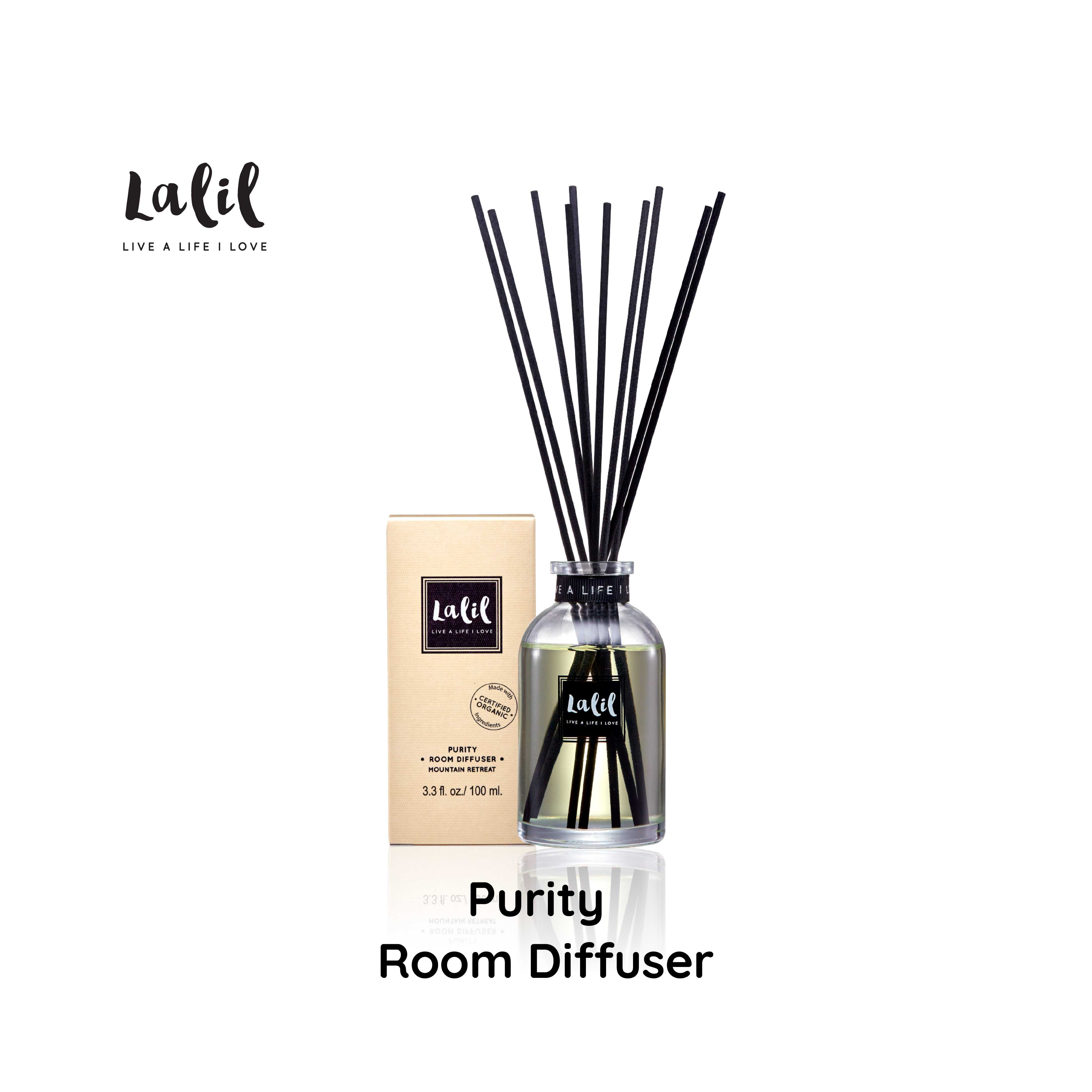 Lalil Purity Room Diffuser (100 ml.) น้ำหอมอโรม่าตั้งโต๊ะ หอมสบาย เพิ่มสมาธิ