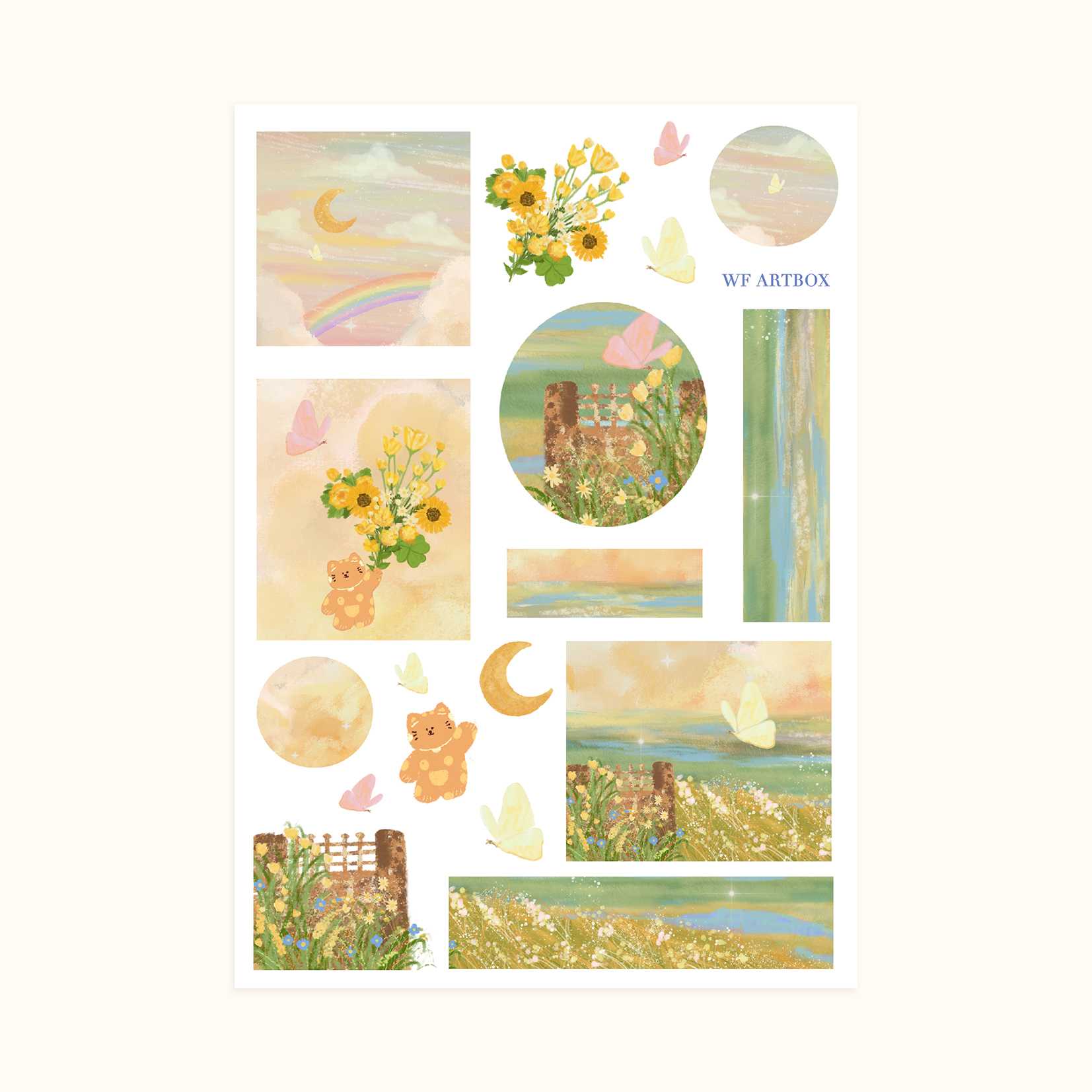 Sticker Warm Rainbow