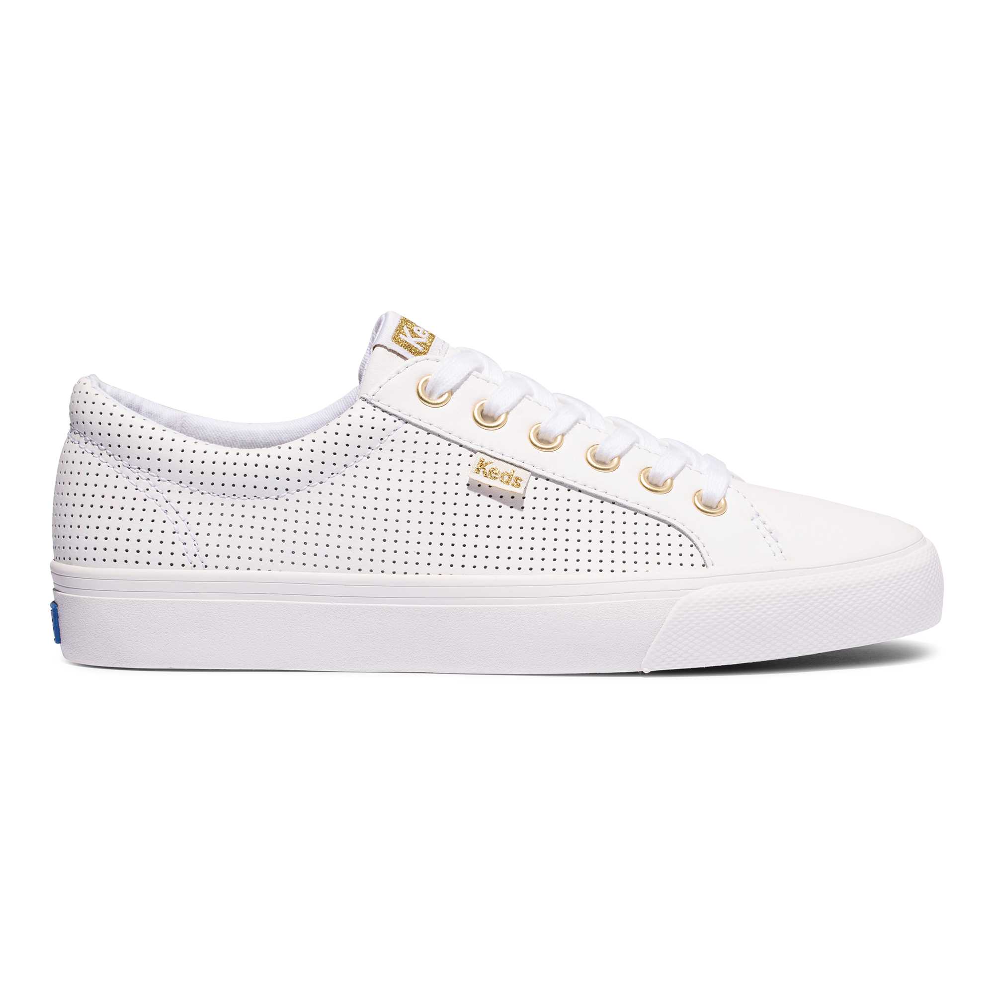 รองเท้าผ้าใบหนัง แบบผูกเชือก รุ่น JUMP KICK LEATHER สีขาว WH64952