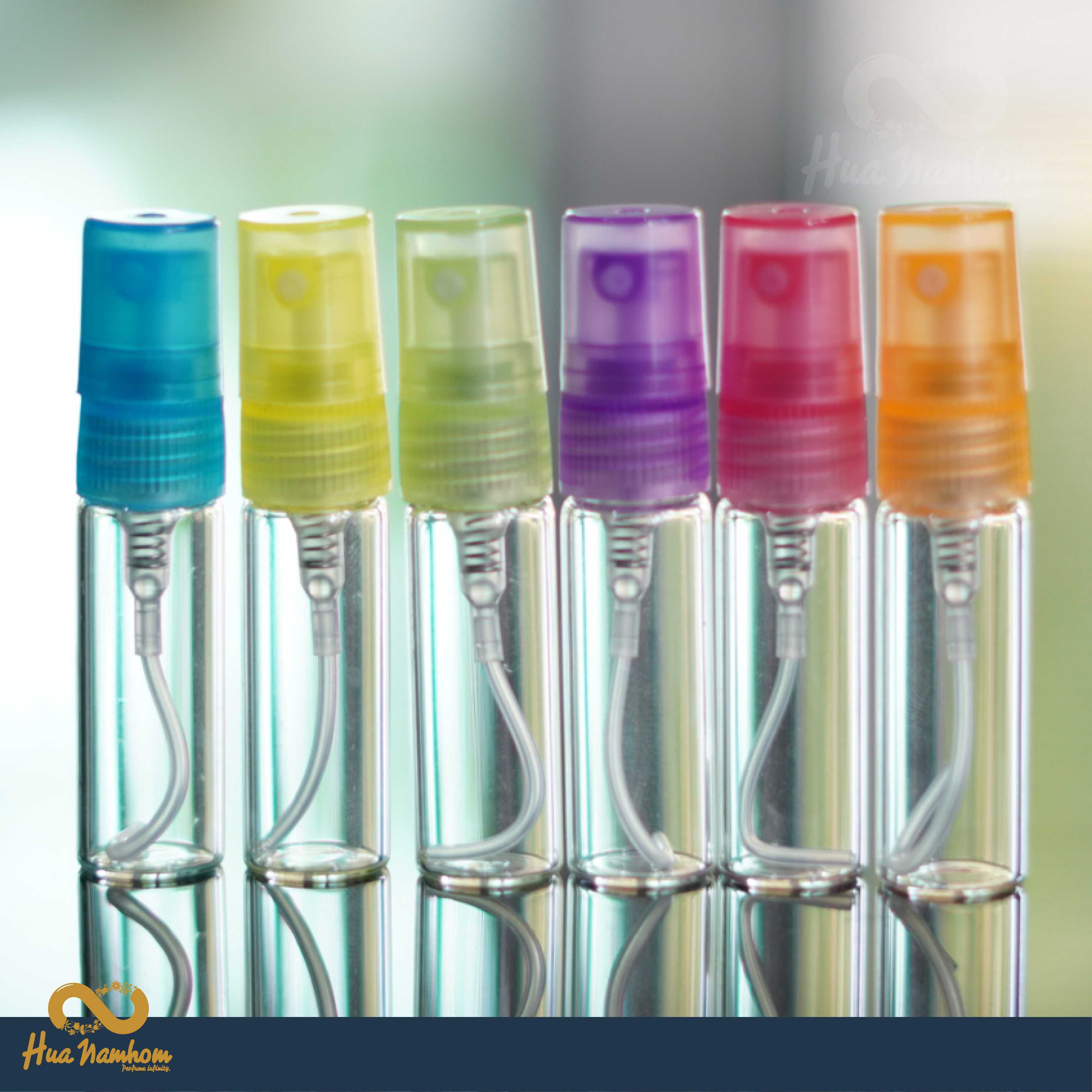 ขวดสเปรย์ฝาคละสีพลาสเทล 3ml ยกแพ็ค X12 ชิ้น