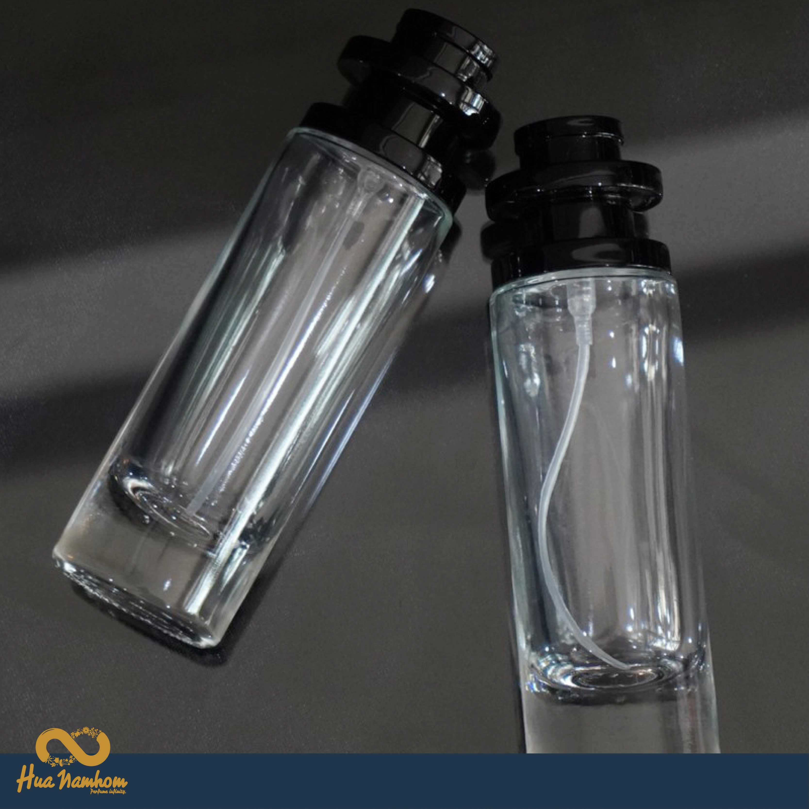 ขวดสเปรย์ ทรงกลมใสฝาสีดำ UFO ปริมาณ 30ml