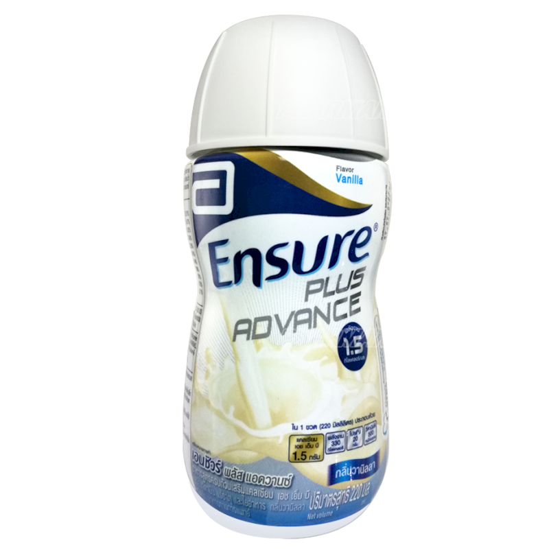 ENSURE PLUS ADVANCE SOL VANILA 220ML เอนชัวร์ พลัส แอดวานซ์ วานิลลา