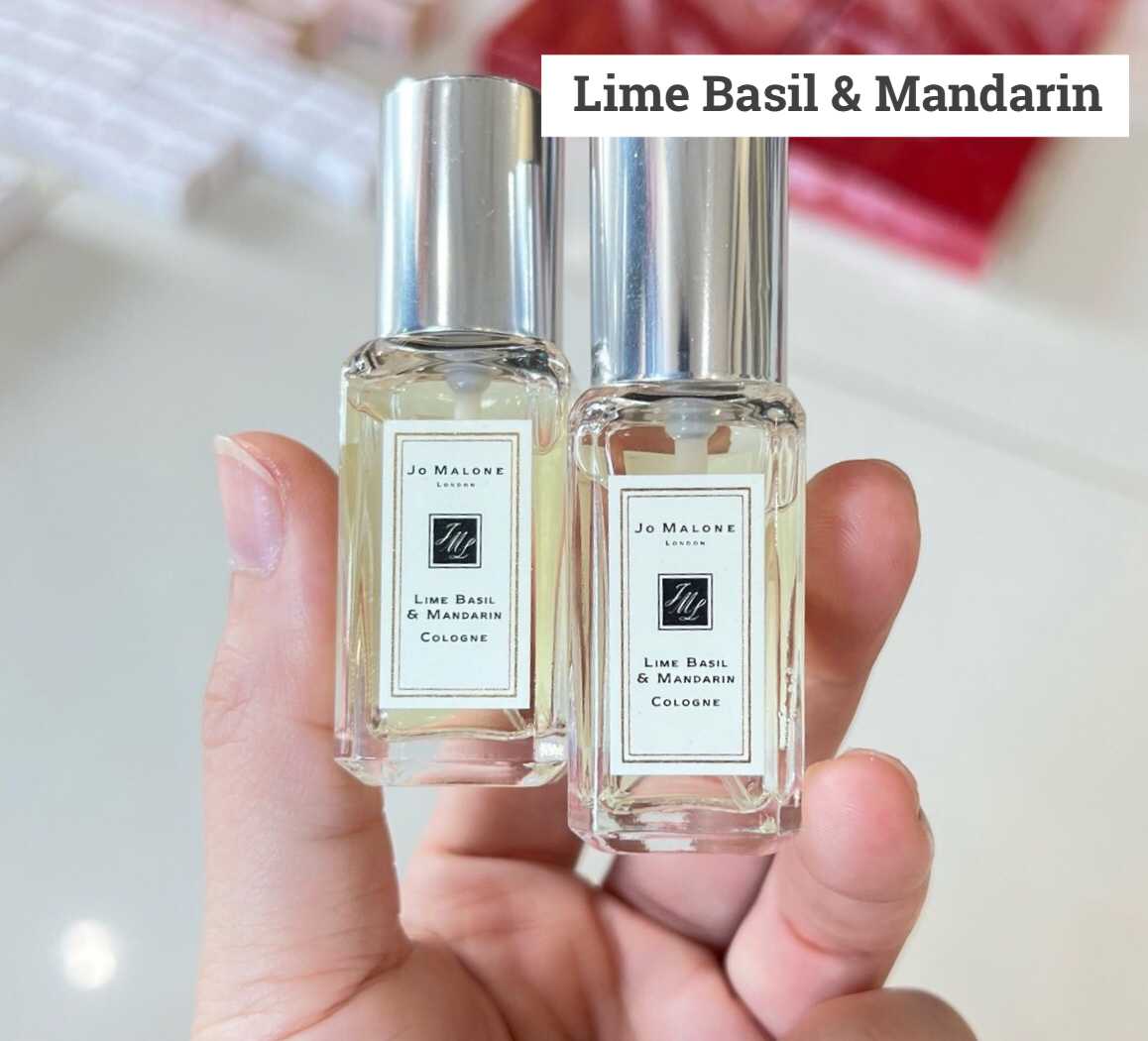 JO MALONE LONDON Lime Basil & Mandarin Cologne น้ำหอมจิ๋ว ขนาดทดลอง 9 ml หัวสเปรย์ (No Box) แท้ 100%