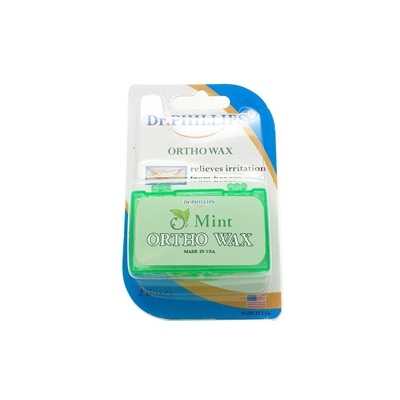 Dr.Phillips Ortho wax Mint ขี้ผึ้งคนจัดฟัน บรรจุ 2 ตลับ