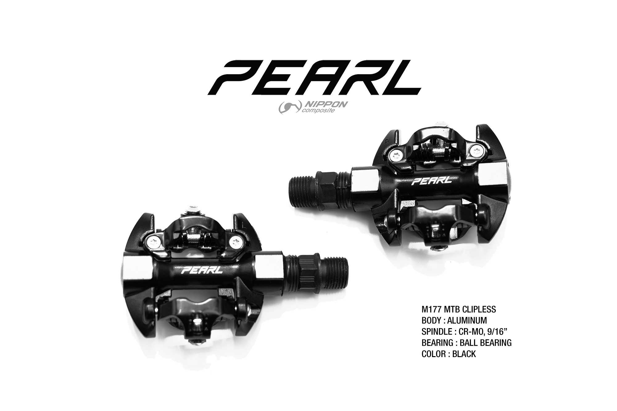 PEARL | MTB Pedal M177 บันไดจักรยานพร้อมครีท