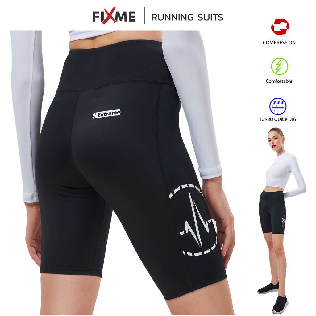 X-Max กางเกงวิ่งขาสั้น กางเกงวิ่งหญิง ลดบาดเจ็บกล้ามเนื้อ กางเกงรัดกล้ามเนื้อ