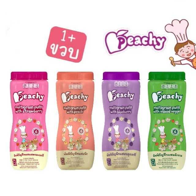 บิสกิตแท่งผักรวม 9 ชนิด 15g x 4ซอง พีชชี่บิสกิต อุดมไปด้วยคุณประโยชน์จากส่วนผสมของผัก 3 สีต่างๆถึง 9