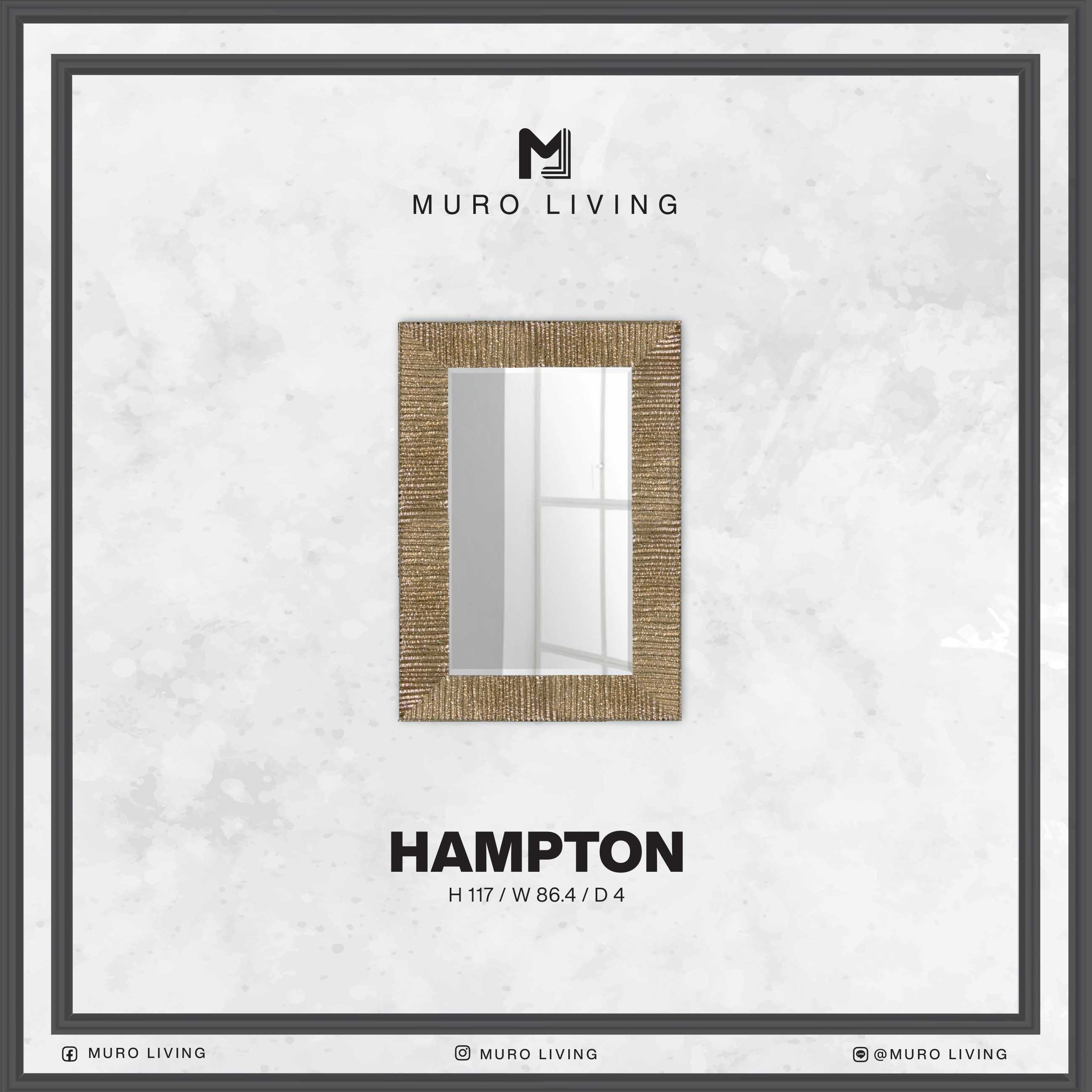 กระจกตกแต่งผนังดีไซน์ Muro Living รุ่น HAMPTON