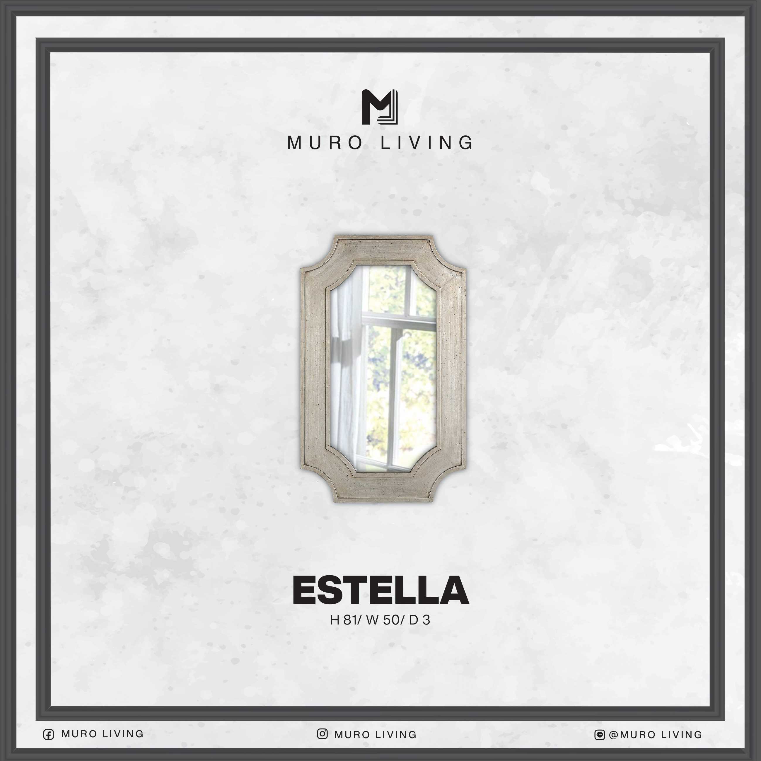 กระจกตกแต่งผนังดีไซน์ Muro Living รุ่น ESTELLA