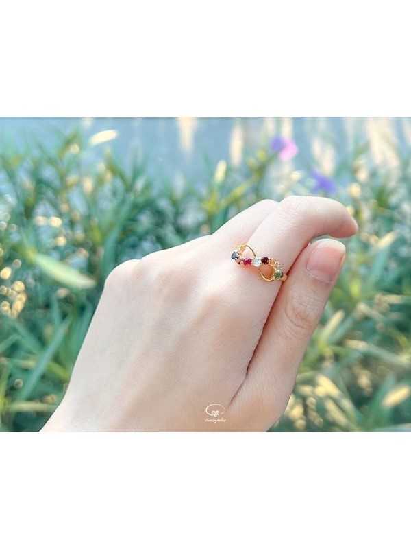 แหวนพลอยนพเก้า รุ่น Infinity